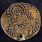 Medieval Venice coin, italy, XIV century.